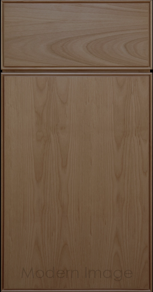 Dallas Gray stain slim shaker cabinet, featuring narrow stiles, rails, and a distinct groove around the flat panel.